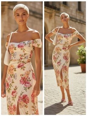 Reformation Genesis Silk Dress Giverny